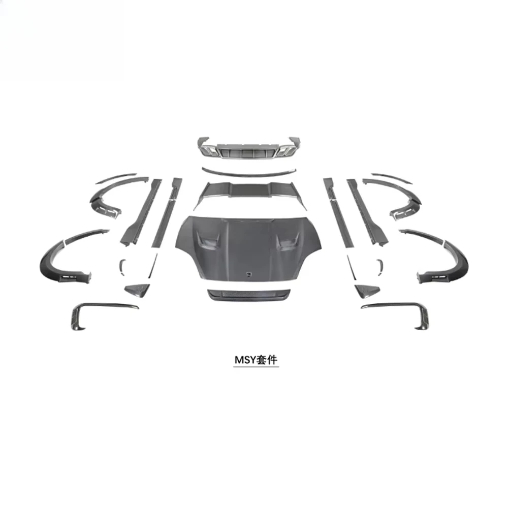 New Caye 9y0 2024+ Body Kit MSY Style Carbon Fiber Upgrade Bolt-On Car Tuning Front Lip Hood