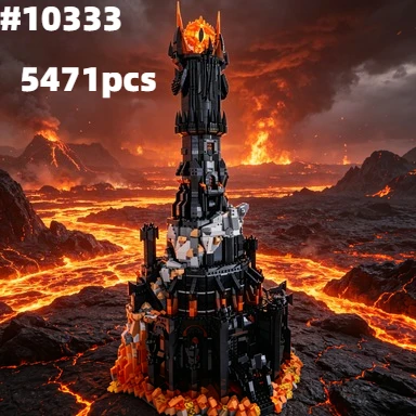 

Набор строительных блоков Black Tower Dark Model: креативные кирпичики MOC, декоративные игрушки для детей и взрослых, коллекционные подарки, 5471 деталь