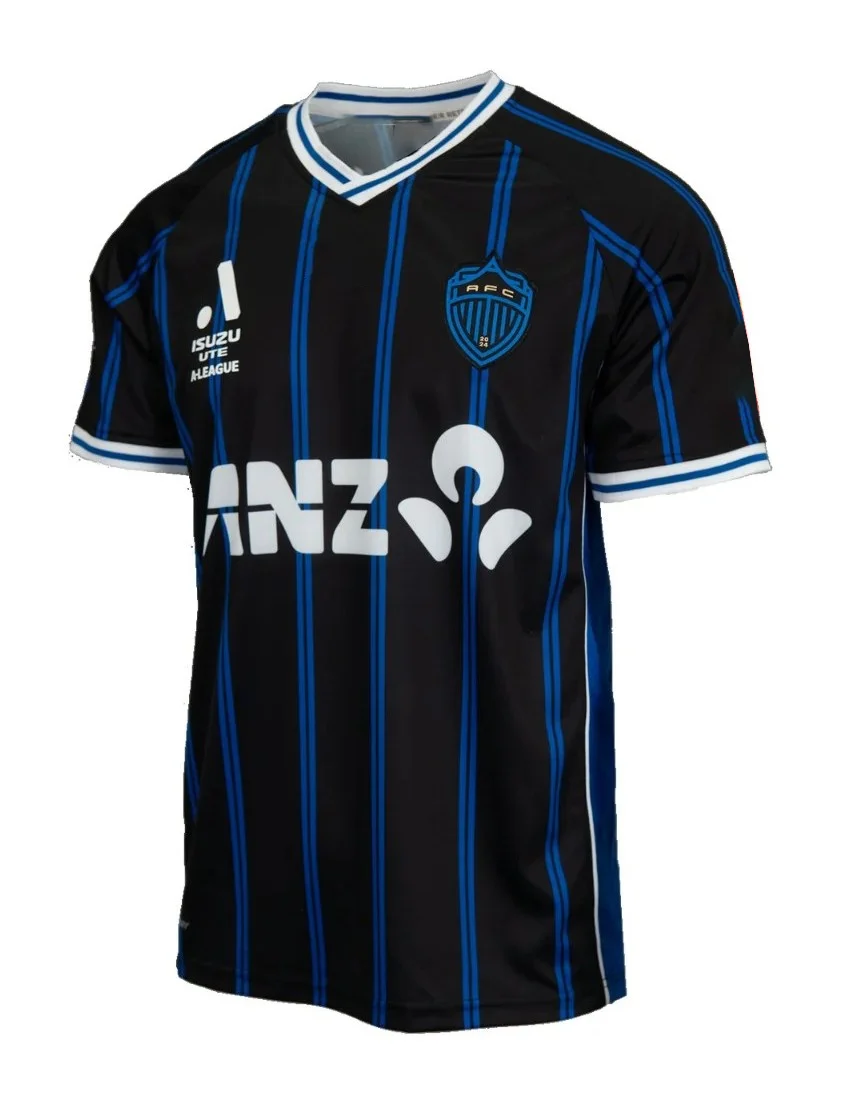 

25-26 Australia A-League Auckland FC match Training football jersey Autumn Sports Dry Quickly Men's T-Shirt Children's Clothing
