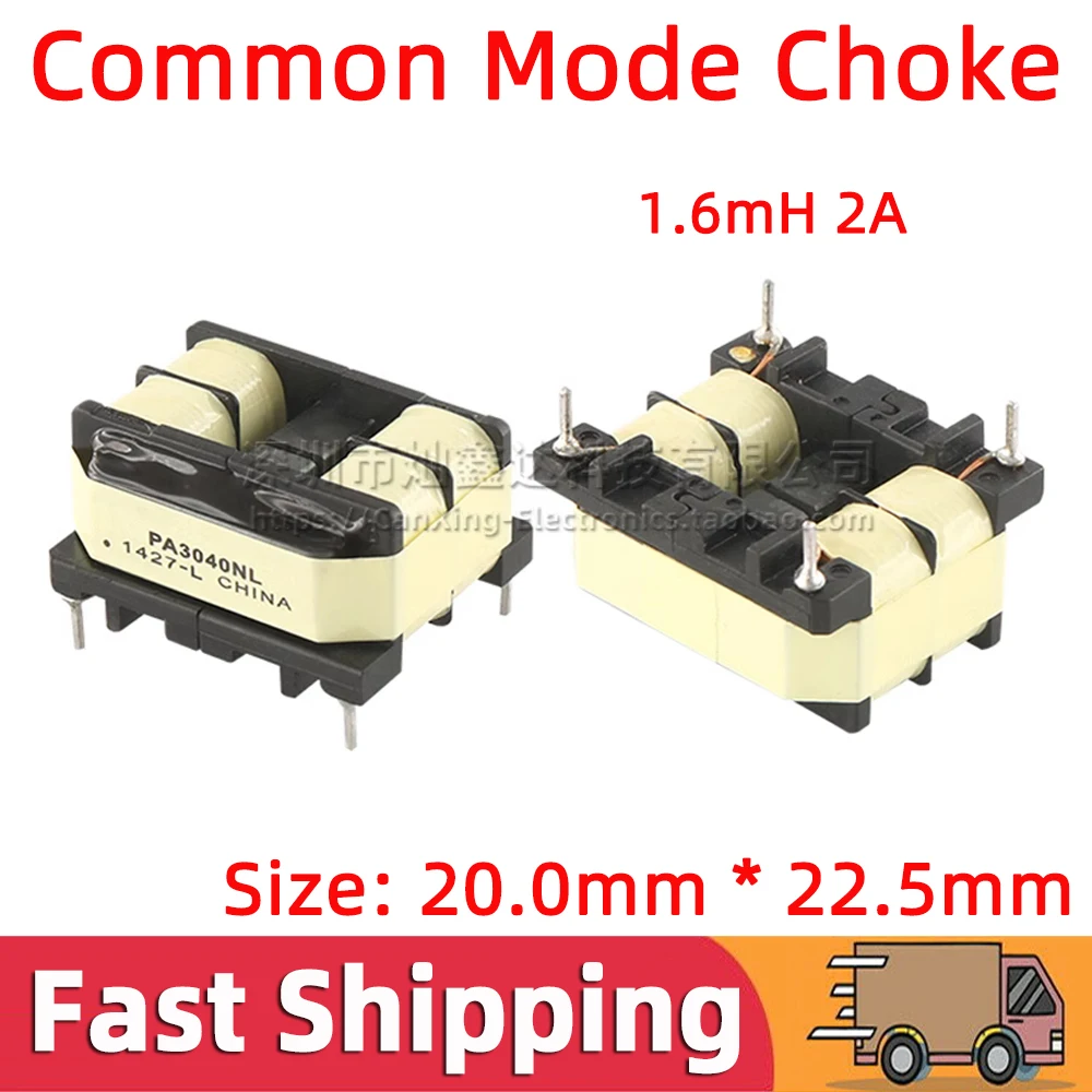

2pcs PA3040NL EE20 Type THT Integrated Differential Common Mode Choke Inductor 1.6mH 2A Switching Power Supply Signal Filter