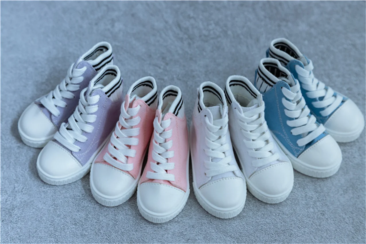 

1/3 bjd Shoes High top canvas Shoes Multi-color casual shoes bjd Doll accessories