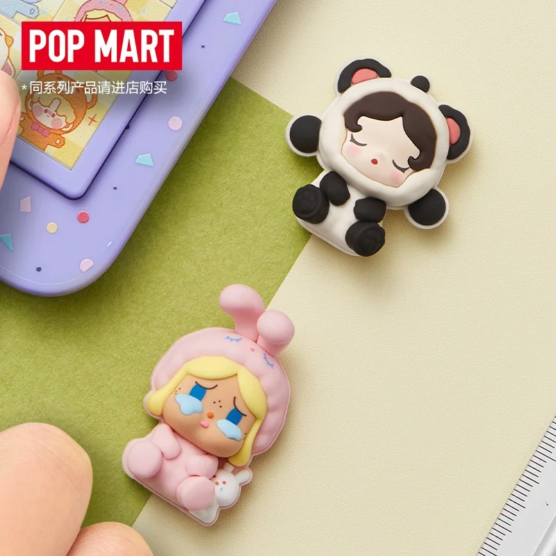 

POPMART POPBEAN Pajama Party Series Decorative Button Set Anime Action Figure Ornament Figurines Home Decor Desktop Dolls Gift