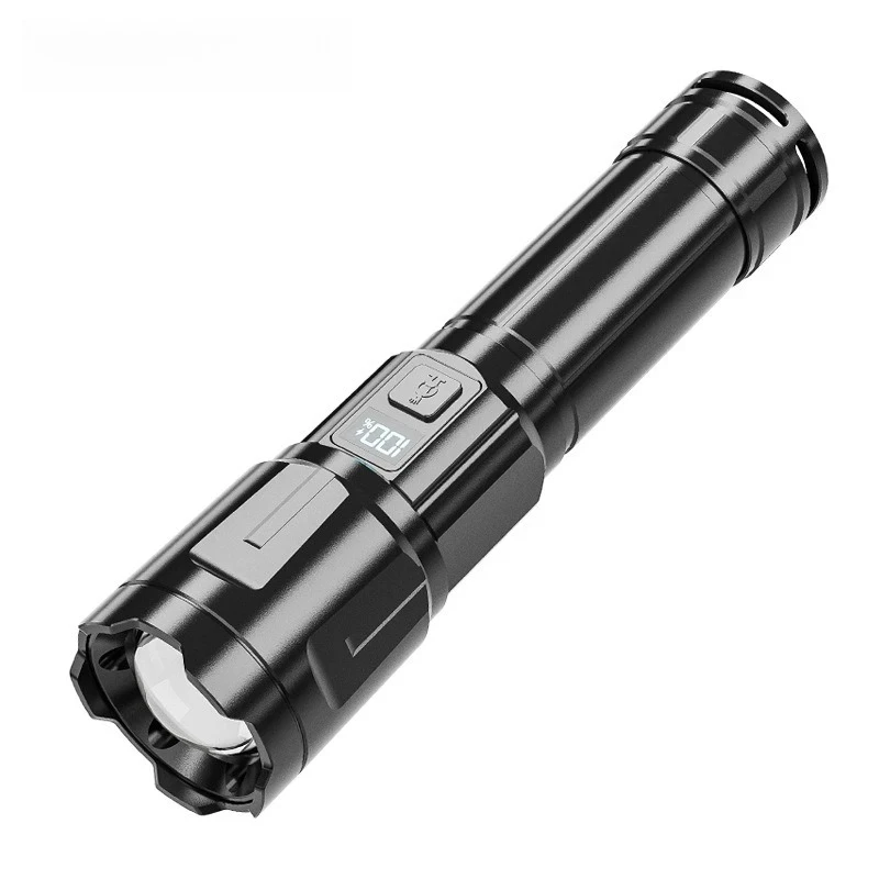 

Ultra bright outdoor long-range home portable multi-function flashlight long battery life white laser strong light flashlight