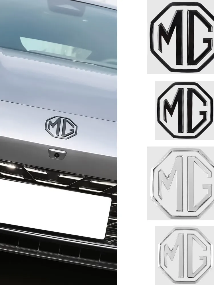 Emblematy na maskę samochodu, znaczki na tylną klapę, naklejki z logo na przednią kratkę do Morris Garages MG MG3 MG5 MG6 MG7 HS GT Hector X-Power EZS — 2