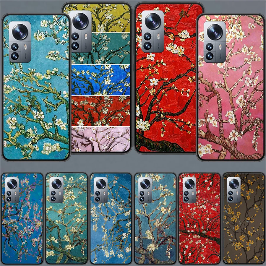 Van Gogh's Almond Branches in Full Bloom Phone Case For Xiaomi Mi 13 12 Lite 12T 12X 11 Ultra 11i 11T 10 10T 9 Pro 8 CC9 CC9E 6X