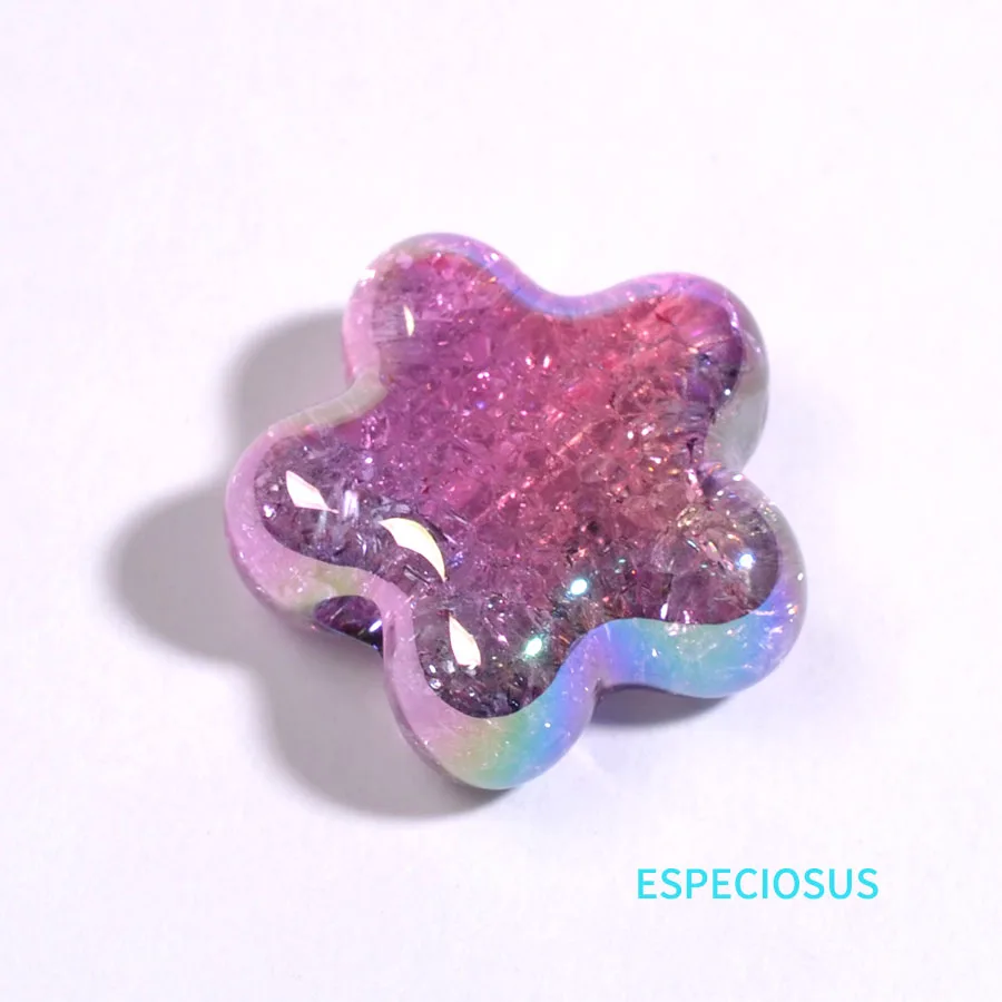Multi Color Pentagram Beads UV Plated Gradient Color Star Charms Necklace Pendants Departments DIY Fashion Jewelry Accessories