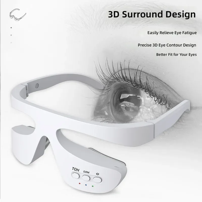 for Eye Care Beauty Instrument Portable Wireless Hot Compress Electronic Skin Care Introducer Massager for Dark Circles