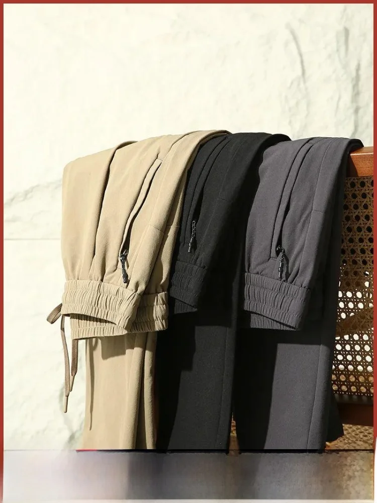 

Versatile Casual Pants for Men 280 ams Four-Way Stretch 3D Tailoring Autumn Season Faionable Straight Leg Long Trousers