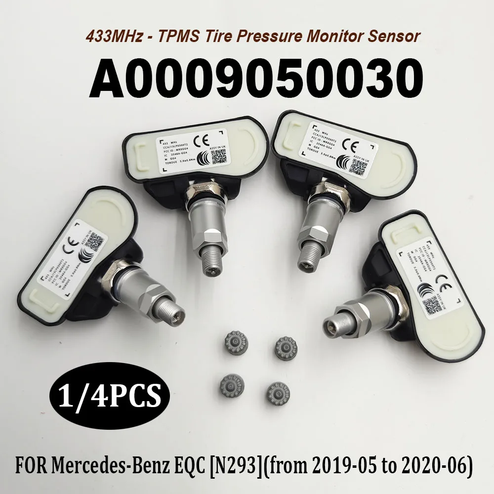

4PCS A0009050030 670002790 Car TPMS 433MHz Tire Pressure Monitor Sensor FOR 2013-2019 Mercedes-Benzz S-Class W222 0009050030