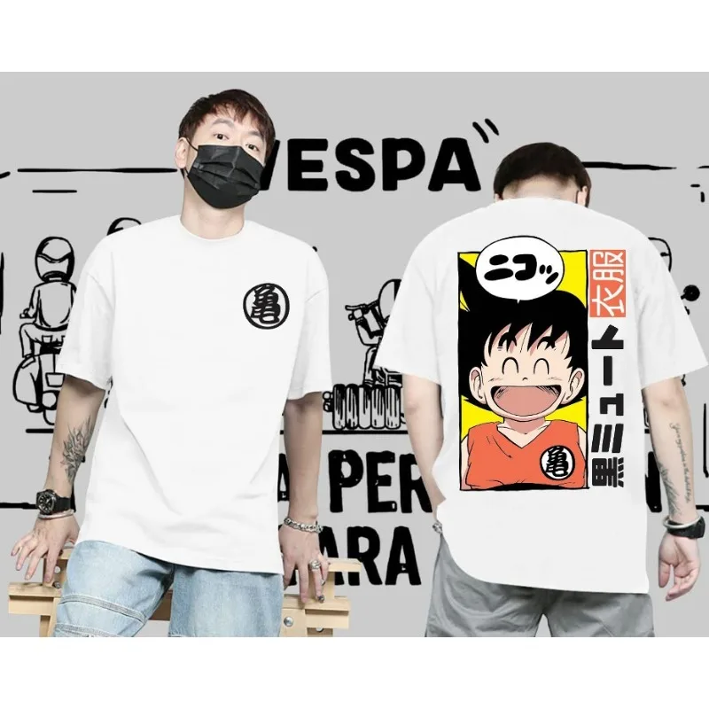 Kaos T-shirt Distro Kaos Motif Goku Ketawa Hitam Kaos Anime Kaos Dragon Ball Kaos  Kekinian Kaos Trendy Kaos Unisex Pria Wanita