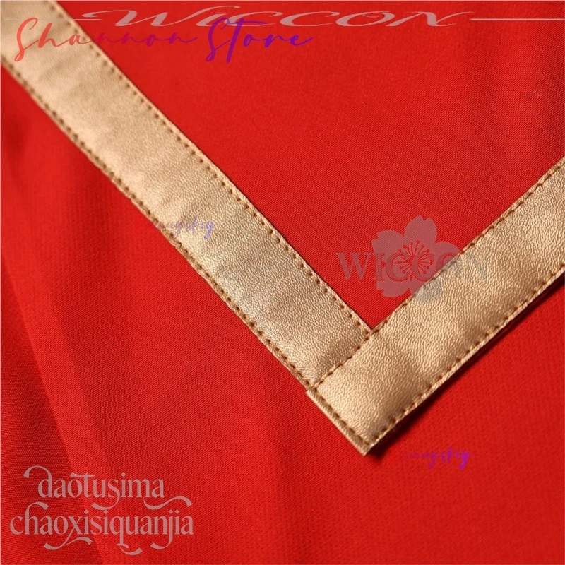 كيو كاي زي أنيمي KINDDOMM تأثيري أحمر طويل ريترو موحدة نمط الحجاب الأسود الباروكات هالوين عيد الميلاد حفلة لعب الأدوار #4