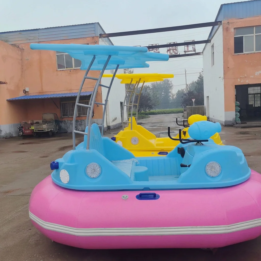 Motorized Bumper Boat Double Adults Water Equipment Pool Inflatable Electric Bumper Boat