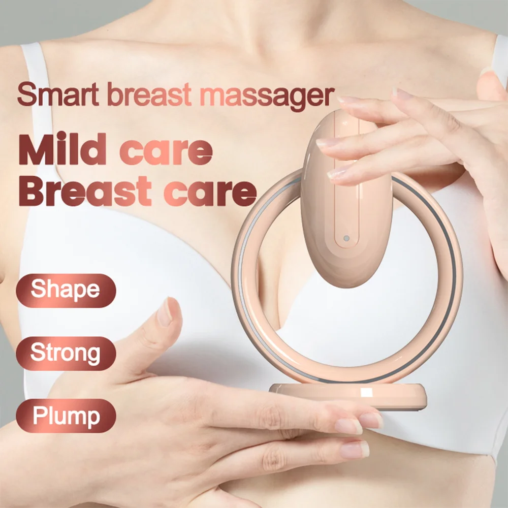 EMS Electric Breast Massage Anti Sagging Breast Enhancement Massager Lactation Massager Relieve Mastiti Pain Chest Massage Tool