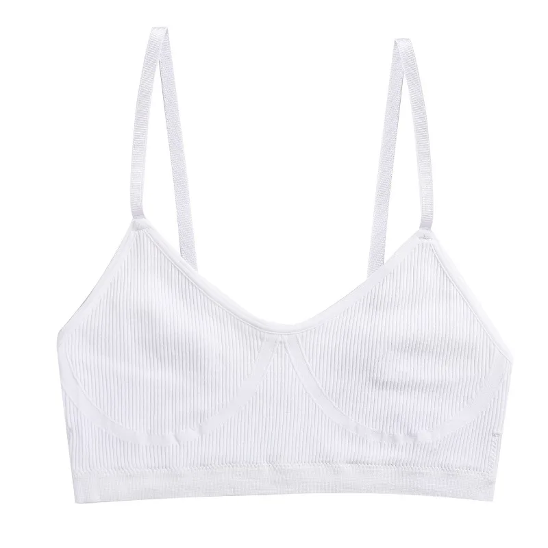 Cotton Women\'s Bra Women Tops Seamless Tank Female Padded Crop Tops Underwear Adjustable Shoulder Strap Bra Yoga Lingerie