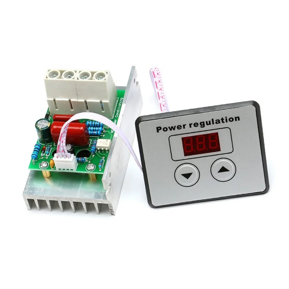 10000W Motor Speed Controller High Power AC 220V SCR Voltage Regulator Dimmer Switch Speed Controller,with Switch