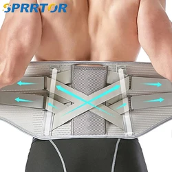 Waist Belt Adjustable Lumbar Brace Back Support Belt for Lower Back Care Scoliosis Herniated Disc Sciatica