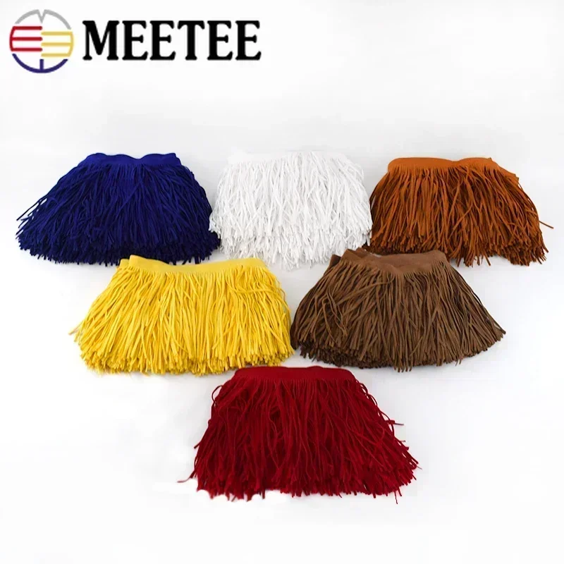 5M 10-15cm Length Leather Suede Tassel Lace Leathers Ribbon Fringe for Bag Clothing Sewing Accessories Manual Decoration Trim