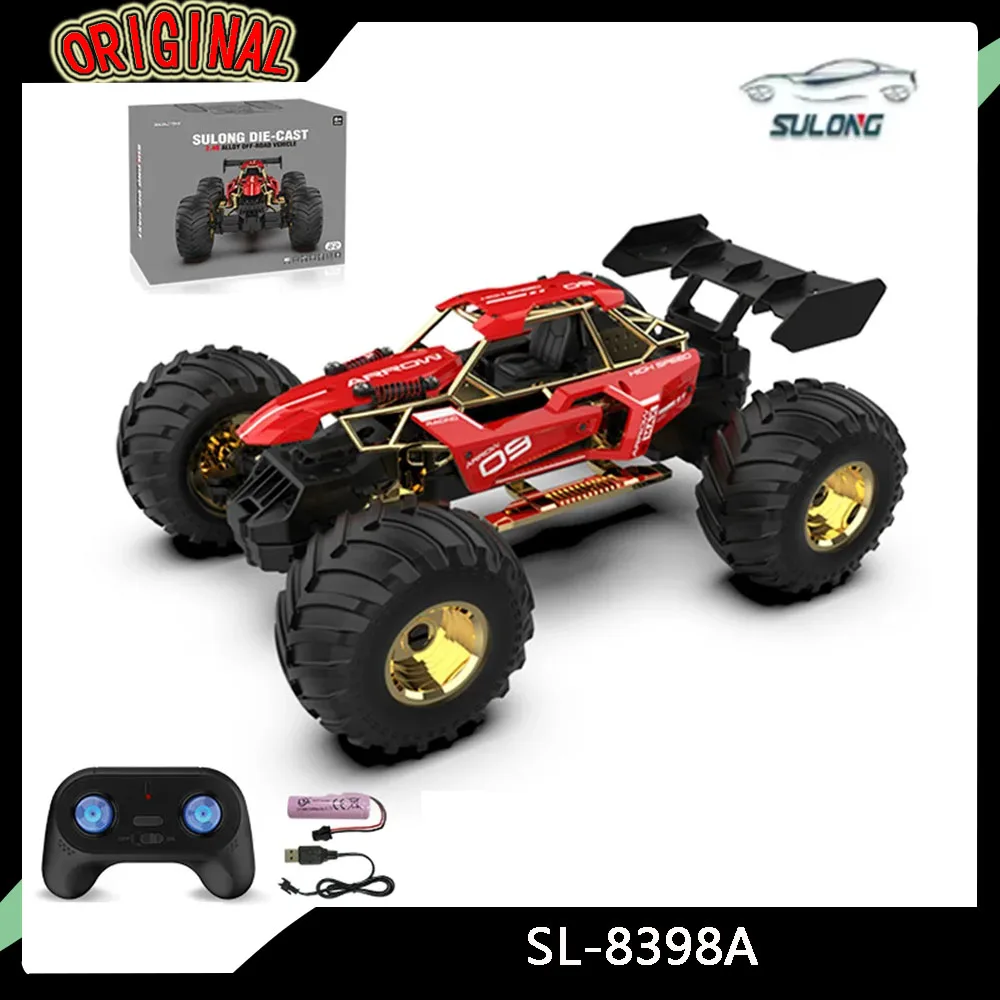 

Sulong -8398A 1:14 Alloy 2.4Ghz RC SUV - Off-Road Bigfoot, Climbing Racer Toy for Kids & Boys
