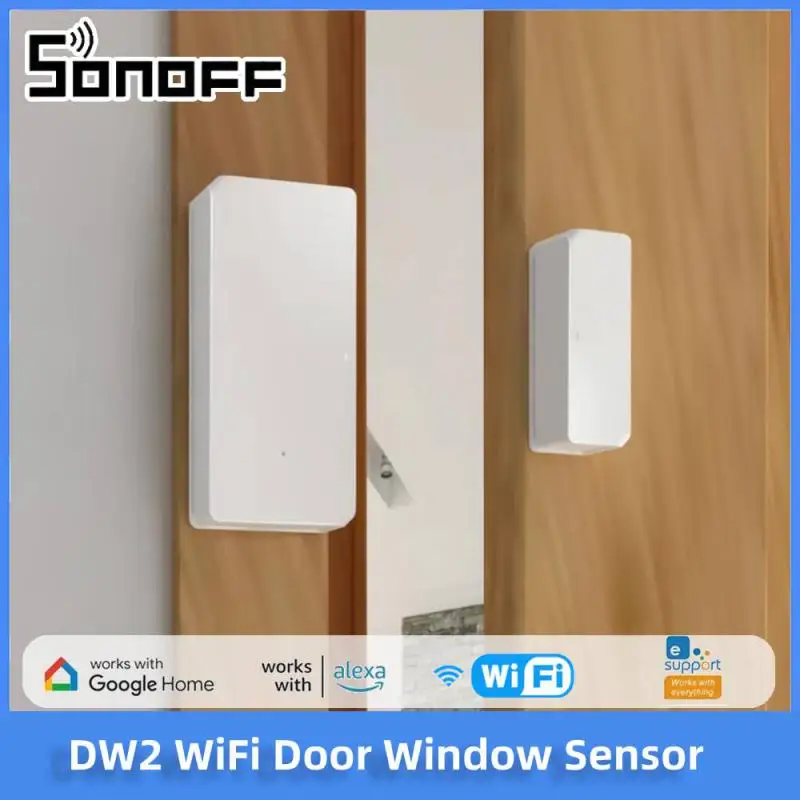 SONOFF DW2 WiFi Door Sensor Wireless Window Sensor Smart Home Security Sensor Detector eWeLink APP Sync Status No Gateway Needed