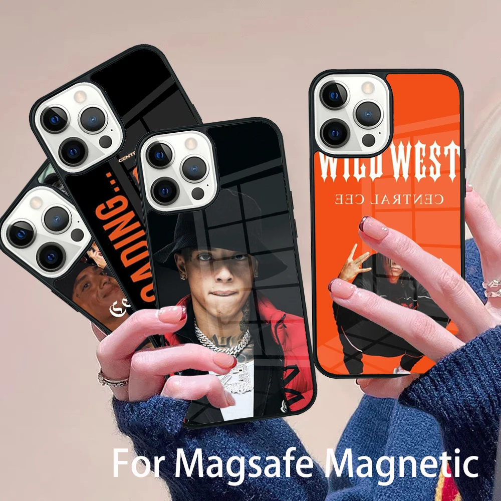 

Central Cee UK Rapper Phone Case Magesafe Magnetic Wireless Charge Cover For IPhone 16 11 12 13 14 15 Pro Max Plus Mini