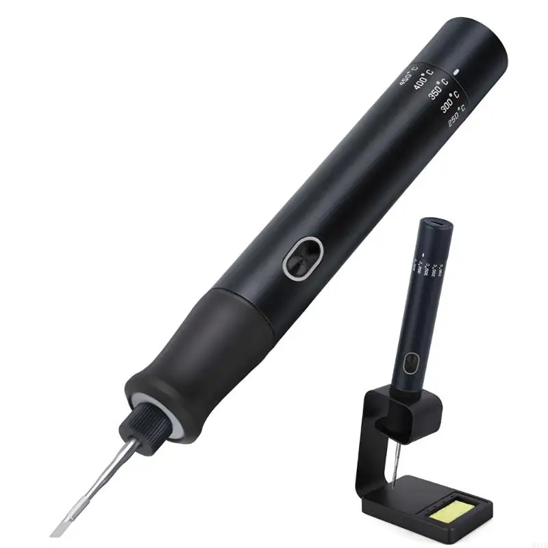 Compact Portable Soldering Iron With 6 Temperature Setting And Fast Heating For DIY Electronics Repair M4YD