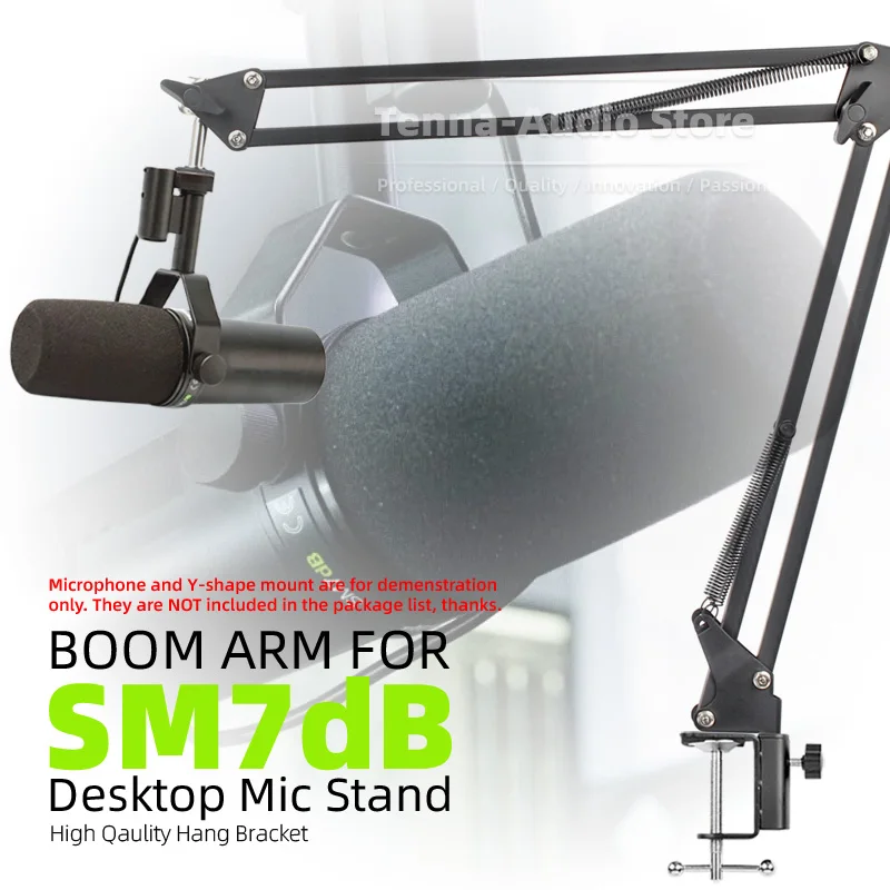 

For SHURE SM7dB SM7 dB SM 7 7dB Microphone Table Desk Suspension Holder Mount Clamp Bracket Desktop Scissor Boom Arm Mic Stand