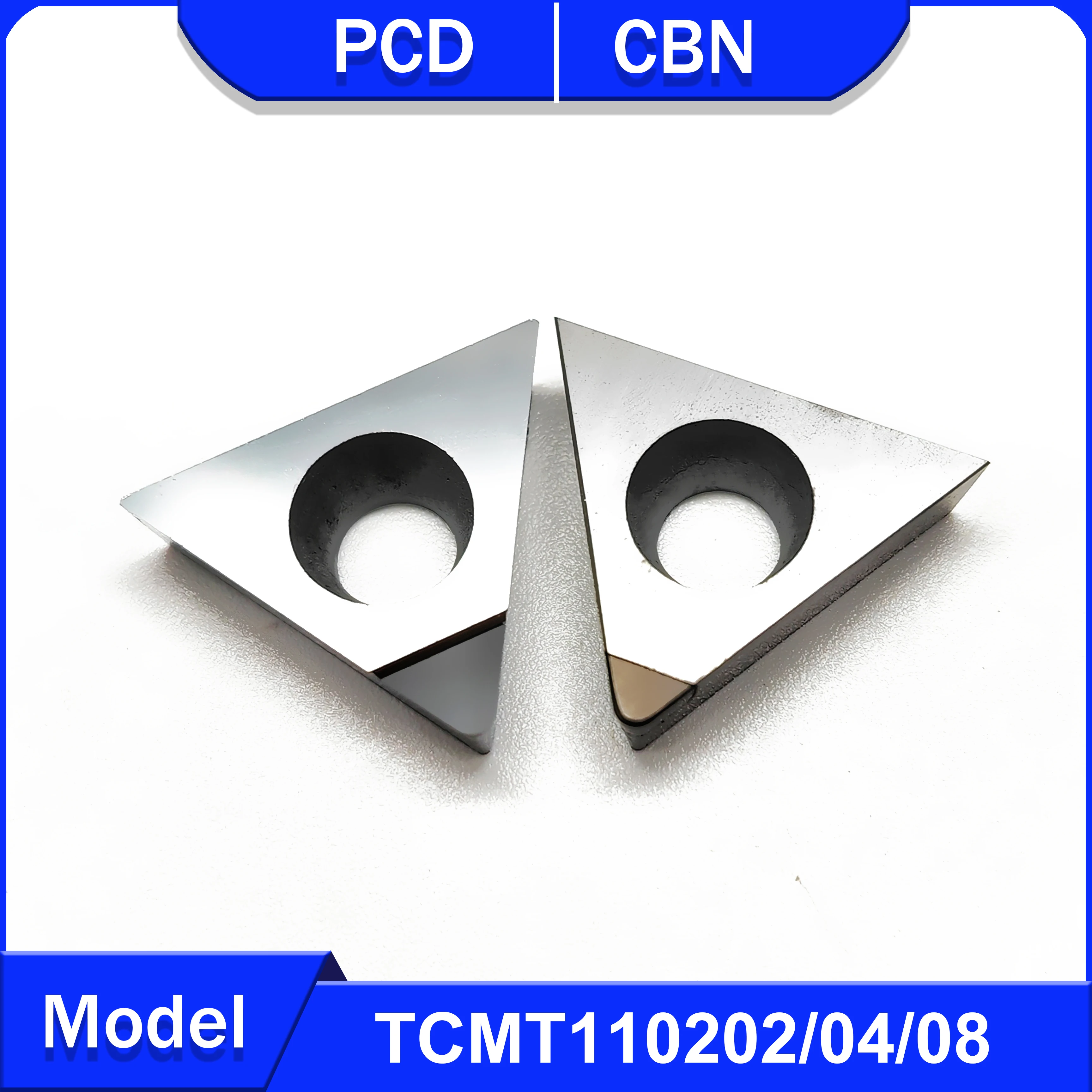 CBN turning tool TCMT110202 TCMT110204 TCMT110208 for hard steel and cast iron PCD tool processing copper and aluminum TCMT