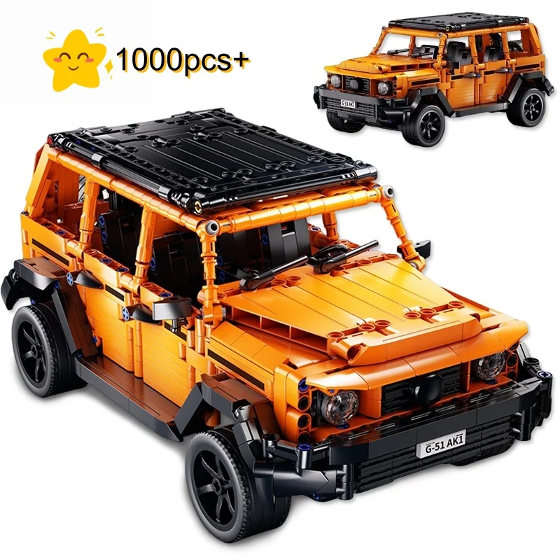 

Технический супер автомобиль G Class Внедорожник Строительные блоки MOC Креативная настольная модель День рождения Хэллоуин Рождественские подарки Дети