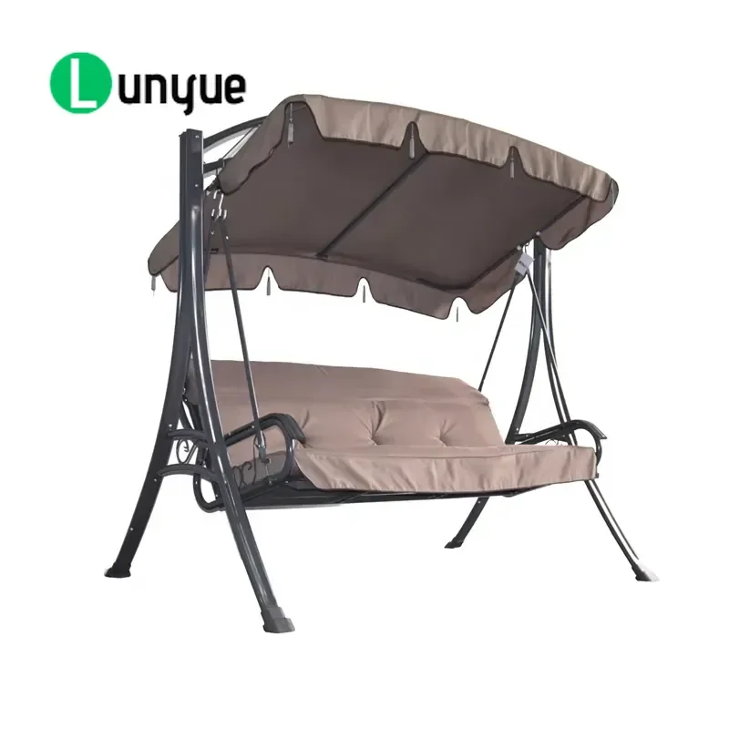 Metal Outdoor Swing Chair for Terrace Garden Adult Patio Hanging Seat Durable Weather Resistant Furniture for Backyard