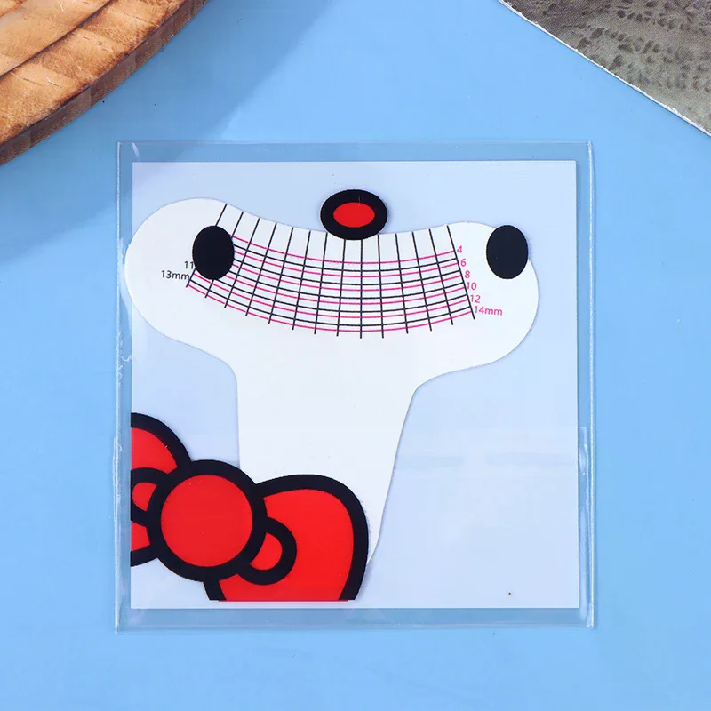 10 Pcs 속눈썹 길이 측정자 휴대용 눈썹 부드러운 플라스틱 눈금자 메이크업 도구 속눈썹 연장 성장 액세서리