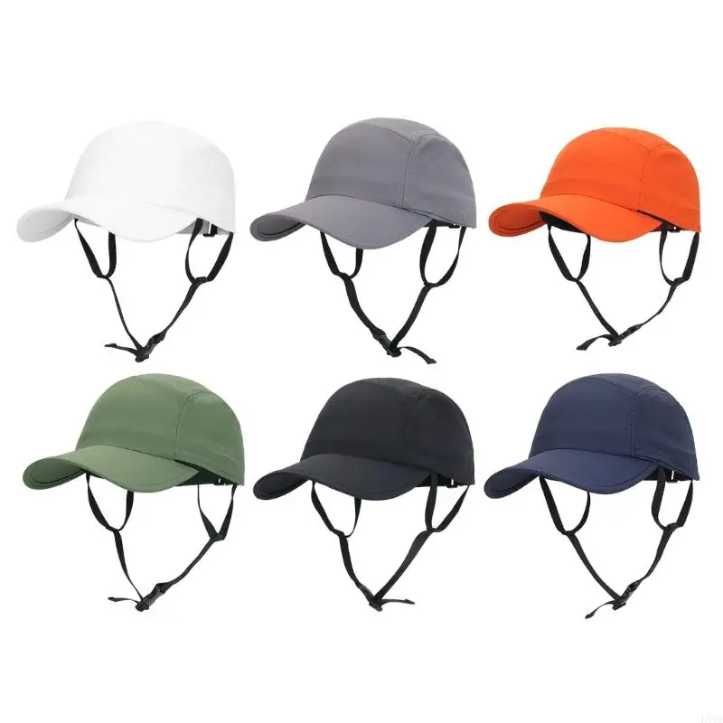 

L5YA Unisex Windproof Sun Visors For Cycling Outdoor Activities Adjustable Chin Strap Headwear