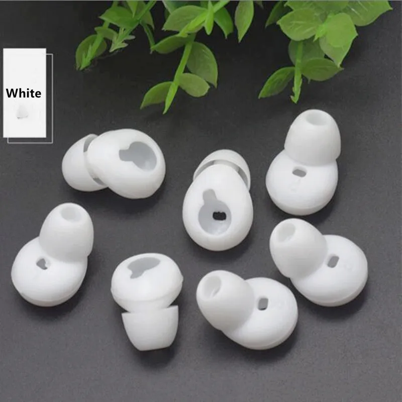 2 Pairs Silicone Anti-Slip Ear Buds Ear Tips Replacement for Samsung Gear Circle SM-R130 Bluetooth-compatible Earphone Gels