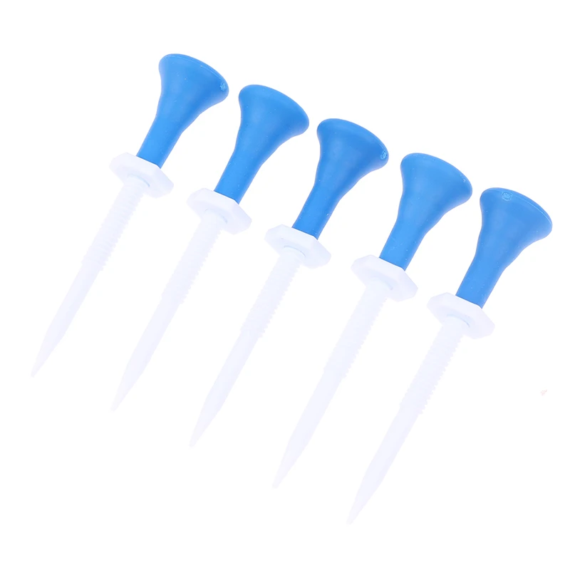 5Pcs/Box New Blue Plastic Golf Tees Height can be adjusted freely More Durable Golf Plastic Tees Golf Accessories For Golfers