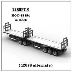 Building Block MOC-88854 B-Double Trailer (42078 Alternate) To Construct 1285PCS Children's Birthday Gifts and Christmas Toys