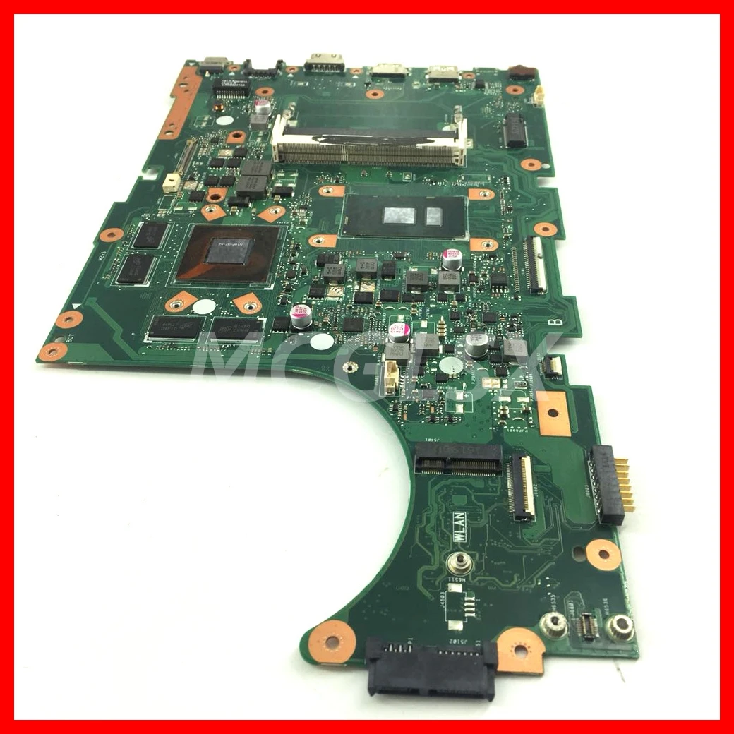 Imagem -05 - Placa-mãe para Laptop para Asus Mainboard X756u X756uxm K756u X756ub X756ub Ddr3 I56200u I7-6500u Cpu Gt940m Gt950m Gpu