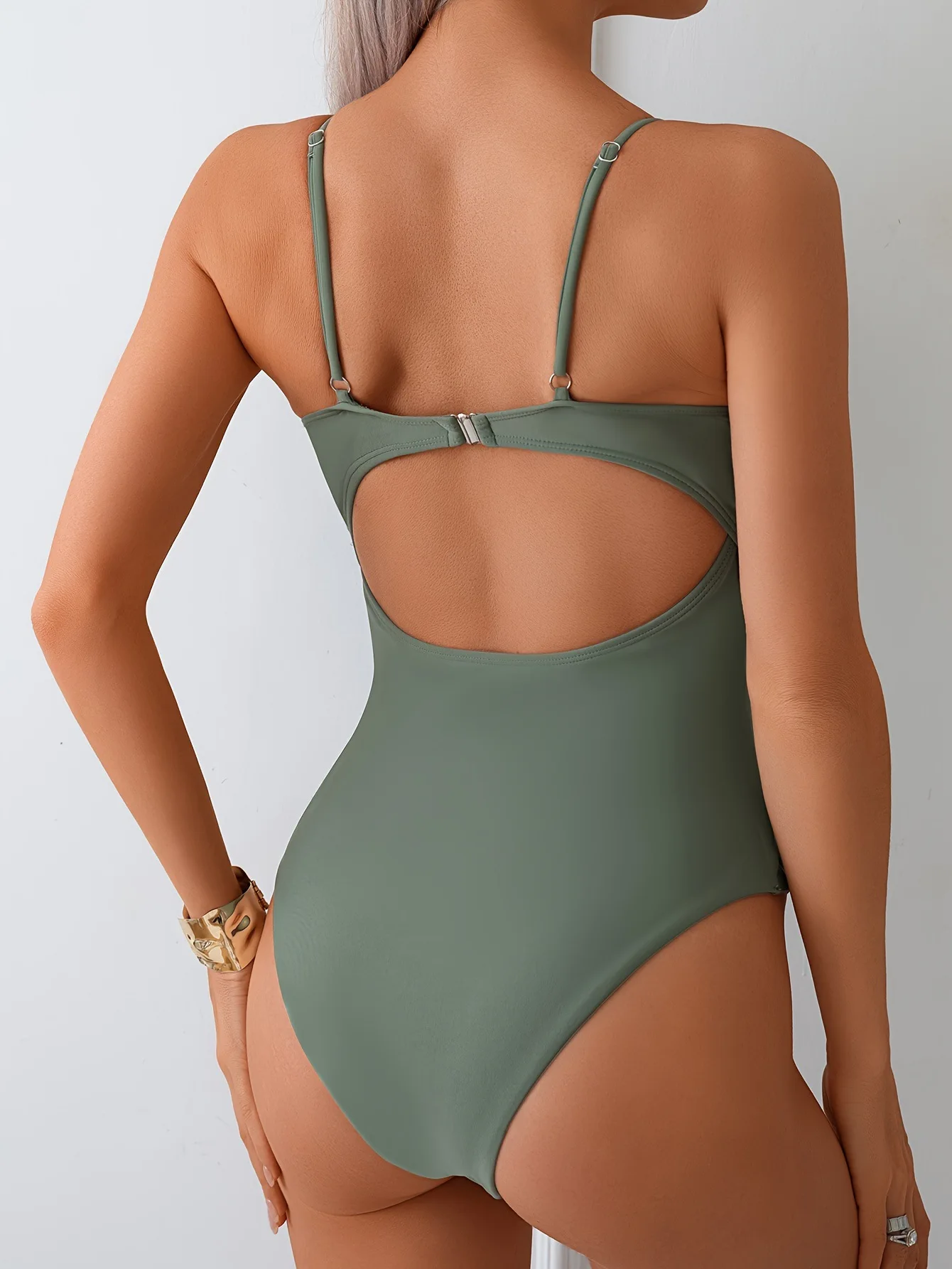 2025 Women Sexy Tummy Control One Piece Women's Slimming Swimsuit Push Up Monokini Bathing Suit for Beach Straps Swimwear Pool