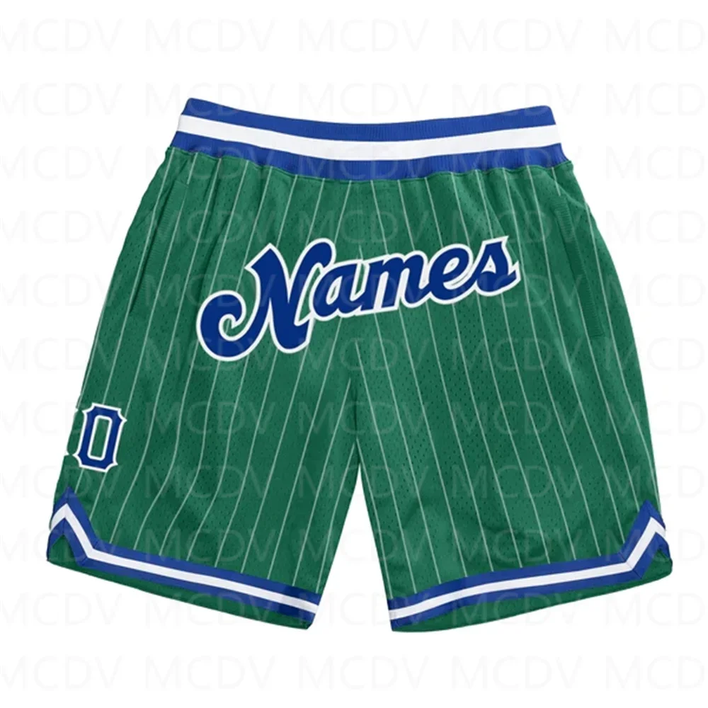 Pantalones cortos de playa de secado rápido para hombres, diseño de patrón 3D, palmeras, Pineapples3D, verde Kelly personalizado, púrpura-dorado