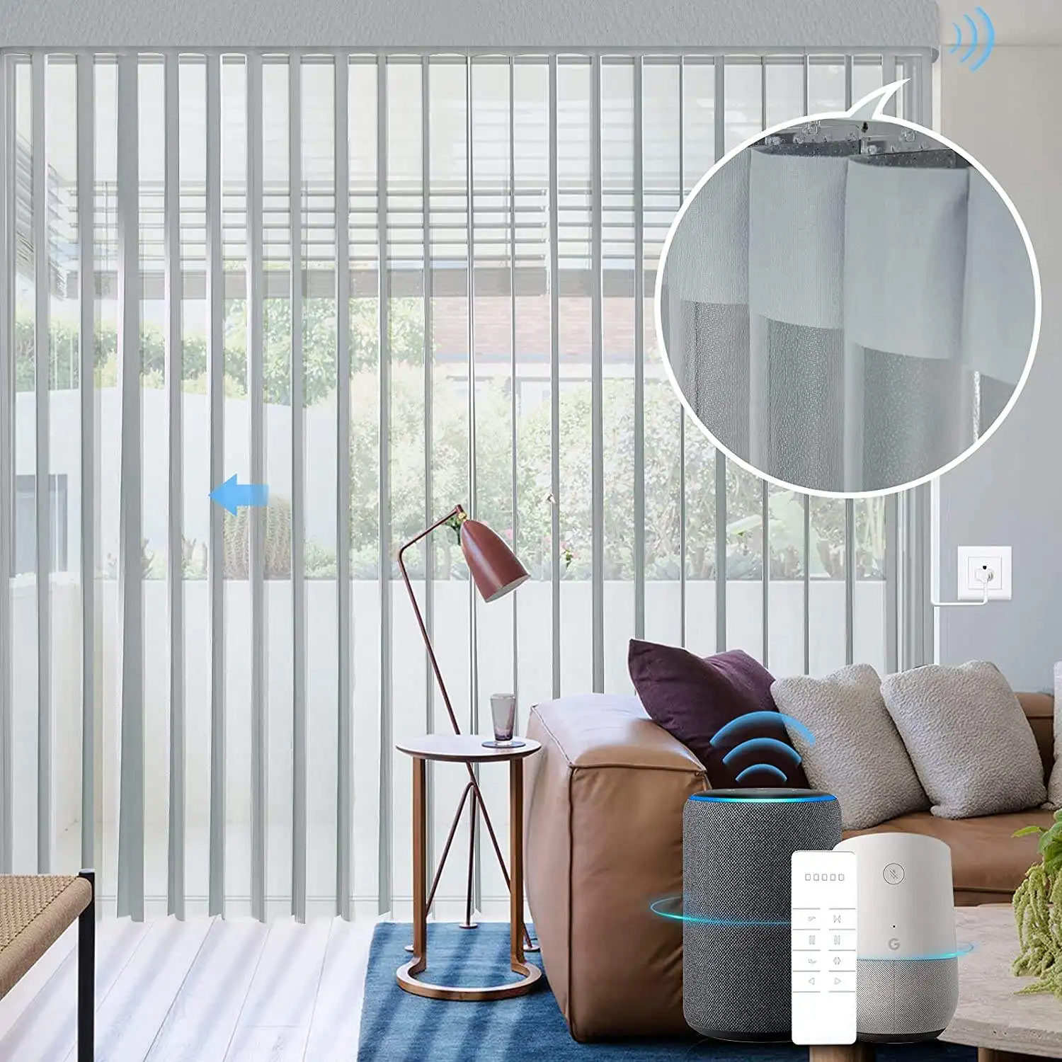 Day to night in seconds. Vertical dream blinds switch from sheer to private. Soft light or total block. Versatile & beautiful.