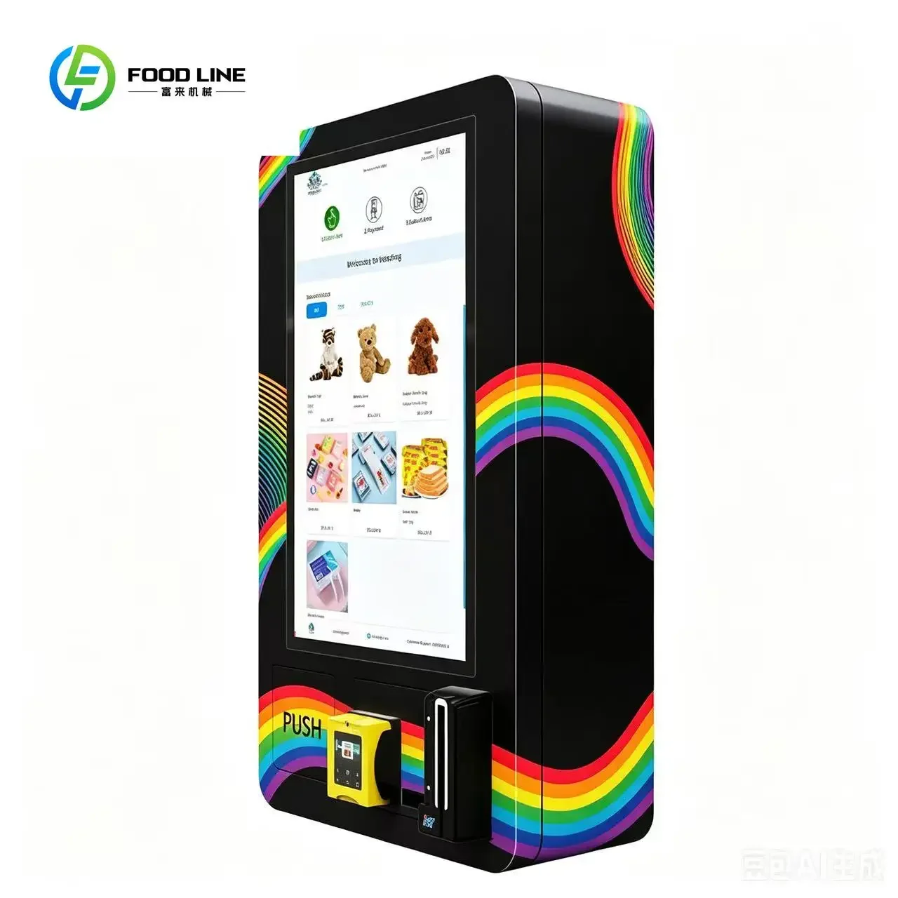 Vending Machine for Disposable Vapesa HD Touch Screen Multi Payment Cash Card QR Apple Pay Adult Tobacco Vending Equipment