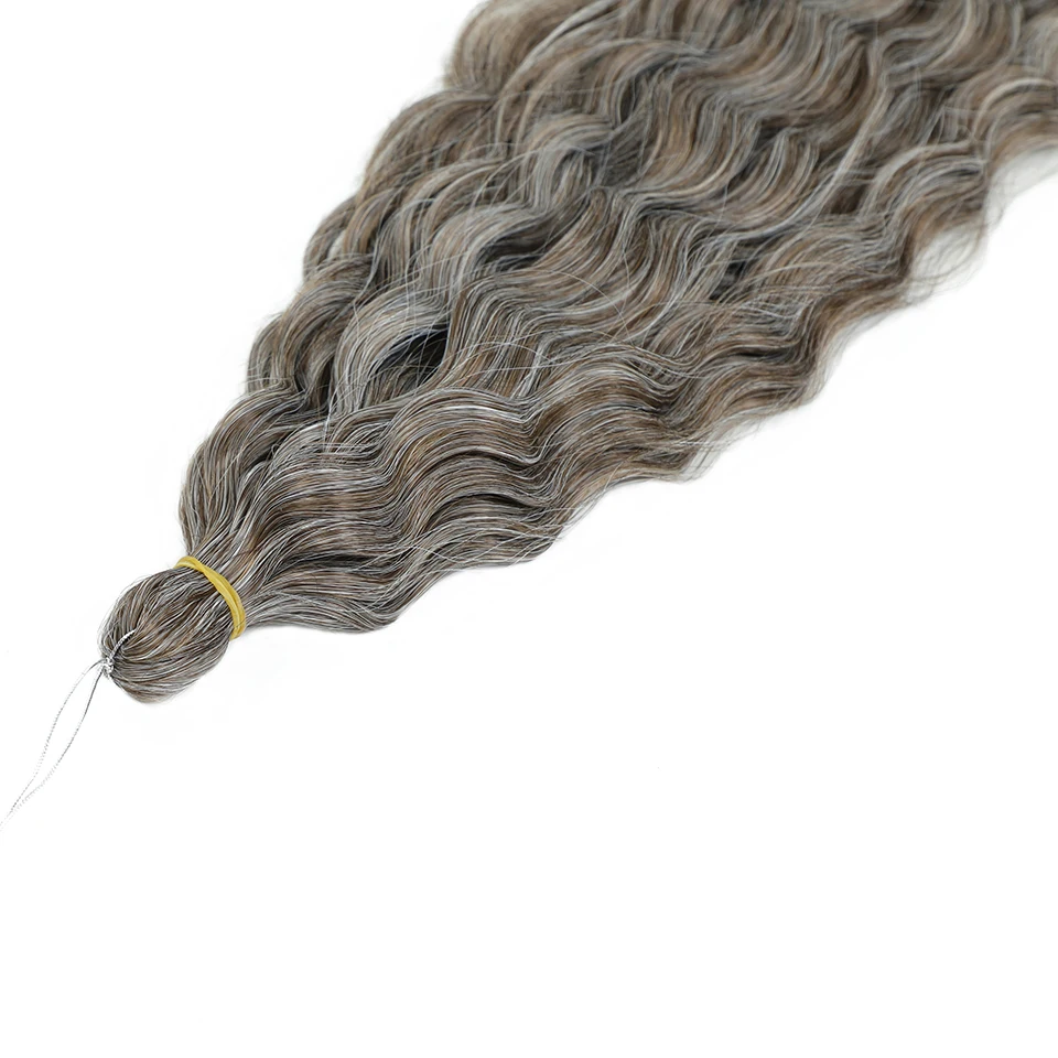 1 шт., фиолетовые локоны Ариэль, плетение волос, 22 30 дюймов, волнистая волна, твист, вязанные крючком волосы, синтетические вязанные крючком косы, розовые афро кудри