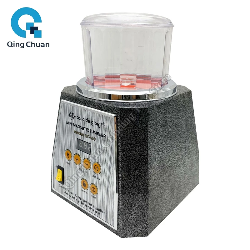 Magnetic Polishing Machine Electromagnetic Automatic Forward Reverse Polishing Machine Polishing Cleaning Oil Jewelry Equipment