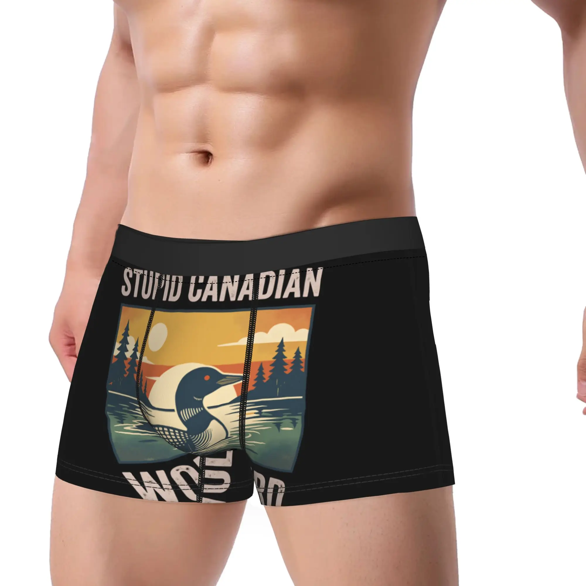 

Heated Rivalry Stupid Canadian Wolf Bird Men Underwear Boxer Briefs Shorts Panties Breathable Underpants for Homme M-XXL