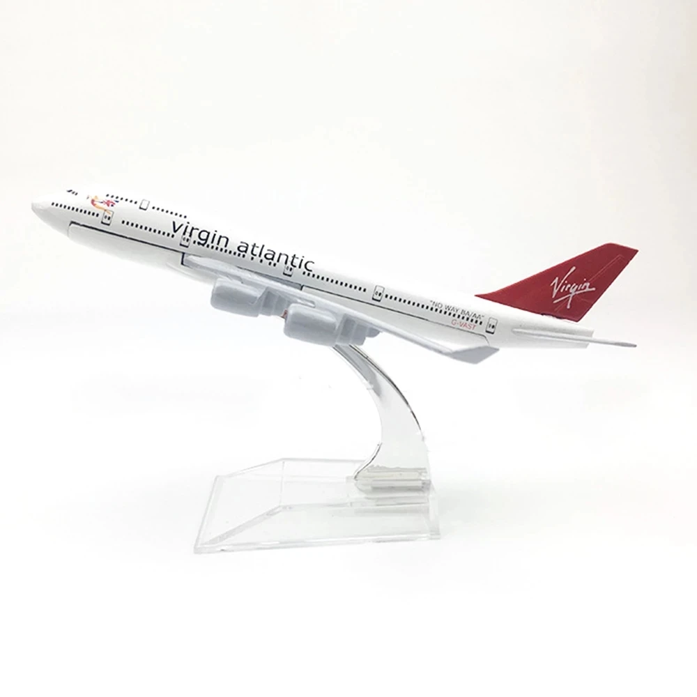 1/400 Scale Alloy Aircraft B747 Virgin Atlantic 16cm Plane Boeing 747 Model Toys Decoration Children Gift Collection