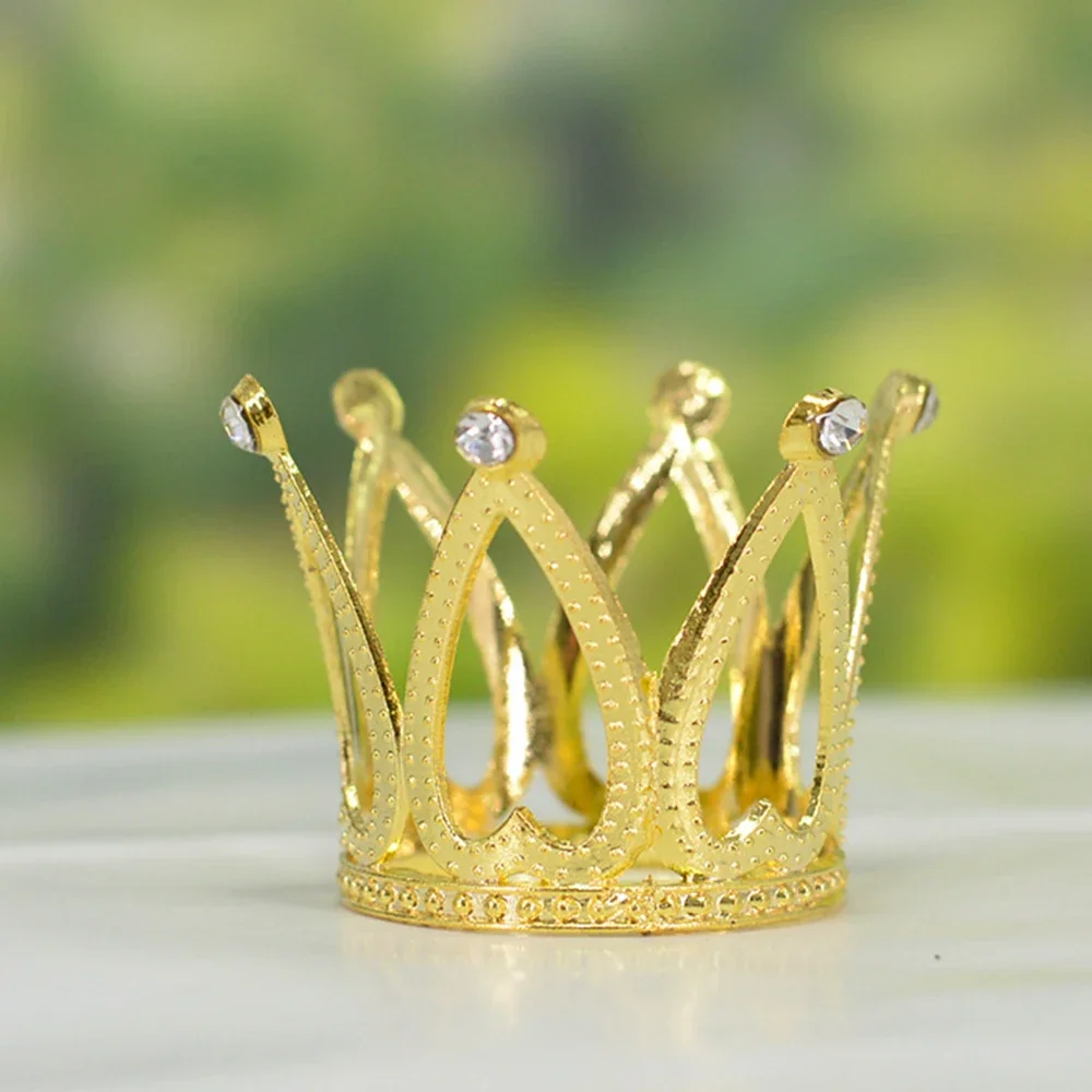 Lovely Girls\' Hairband Rhinestone Princess Crown Silver Gold Color Headdress Party Birthday Tiara for Children Hair Accessories