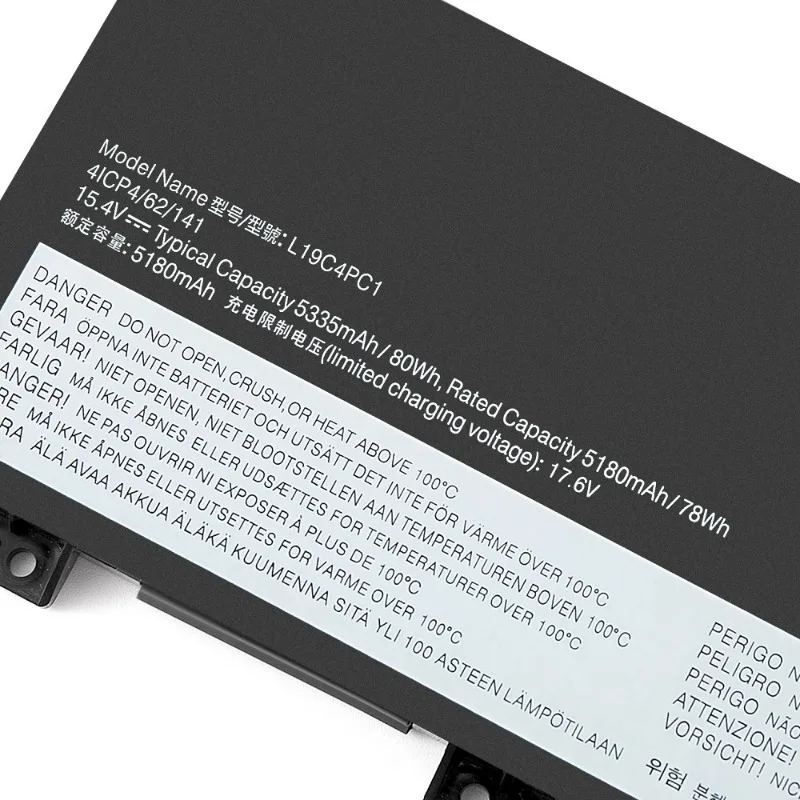 100% New L19C4PC1 Laptop Battery 15.4V 5180mAh for Lenovo Legion 5-15ARH05 5B10W861 5P-15IMH05 5-15IMH05 High Quality
