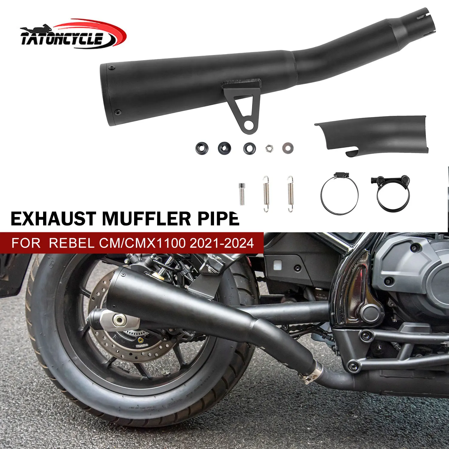 

Motorcycle Exhaust Muffler Pipe for HONDA REBEL CM/CMX1100 2021-2024 Exhaust System for Motorcycle Accessories