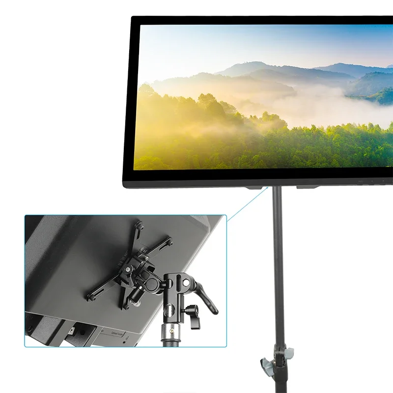 CAMVATE Adjustable Monitor Stand With Quick Release Dovetail Clip VESA Mount 75 x 75 100 x 100 Fits 13 to 32 Inch LCD Screen