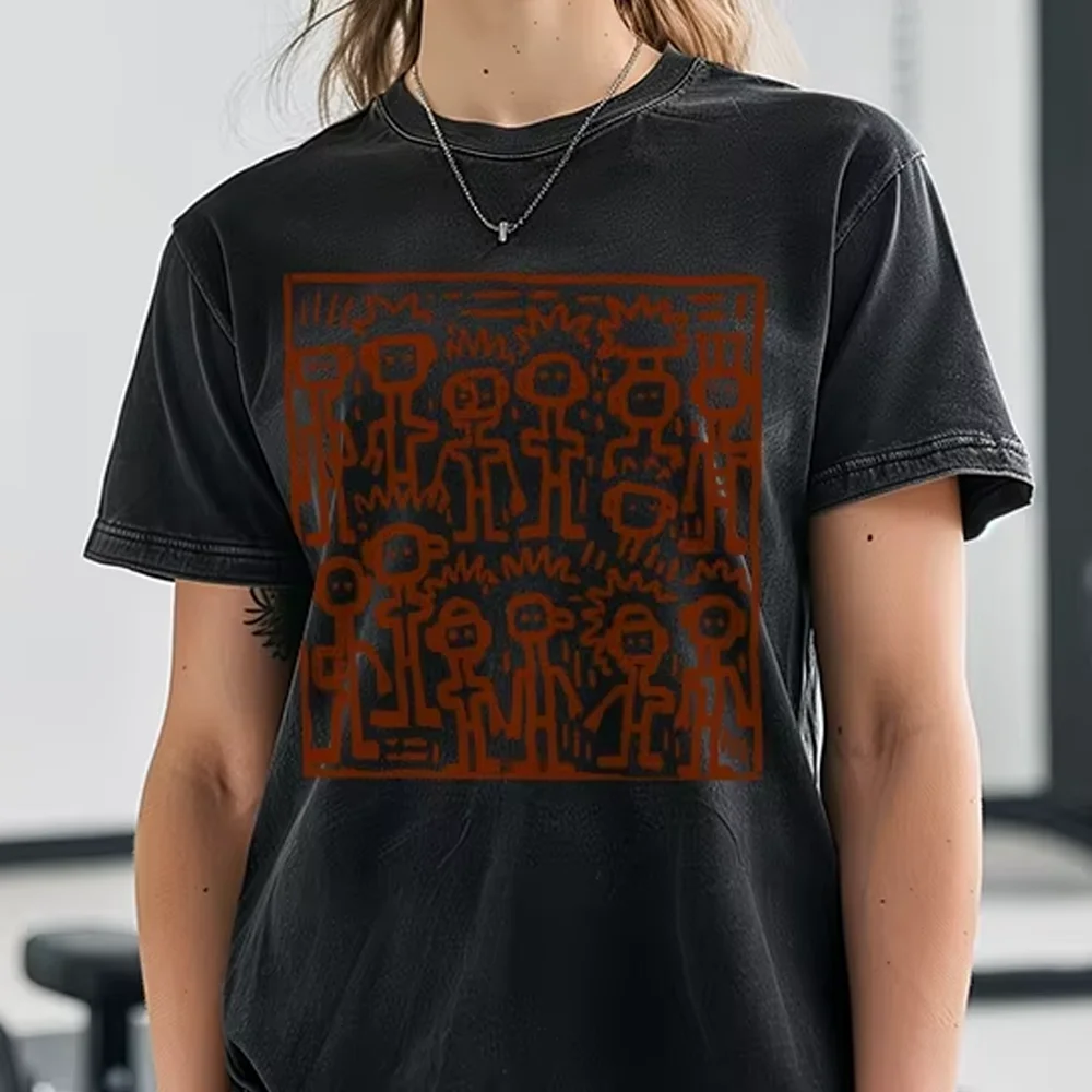 

Minimalist Casual Style Women's T-Shirt Loose Washed Cotton Short Sleeve 2025 Summer High Quality Trendy Brand Top Retro Tee