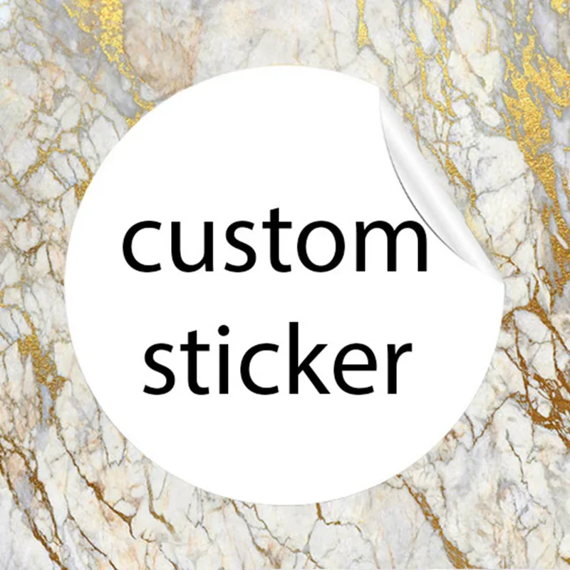 

500-1000Pcs Custom Stickers Business LOGO Transparent Adhesive Label Personalized Stickers/Holographic