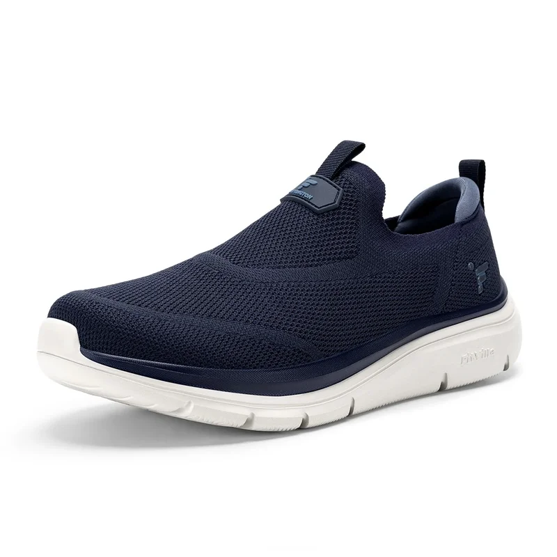 Fitington Wide Toe Box Men'S Walking Shoes Slip On Casual Shoes Comfort Breathable Thick Sole Sneakers Arch Support Wide Foot
